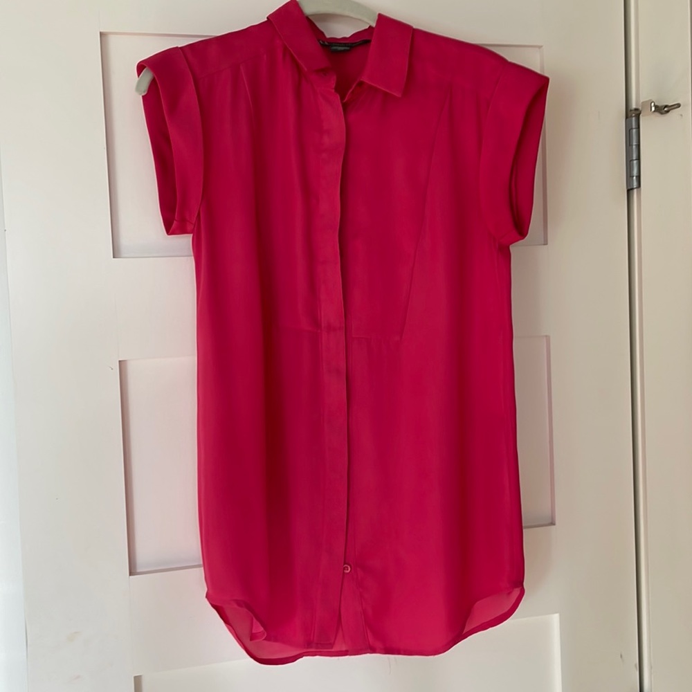 Attention grabbing pink shirt